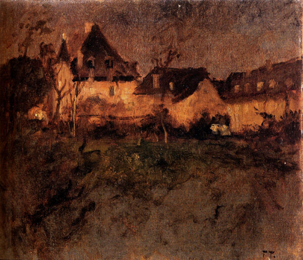 Fra Beaulieu by Fritz Thaulow, hand-painted oil painting reproduction