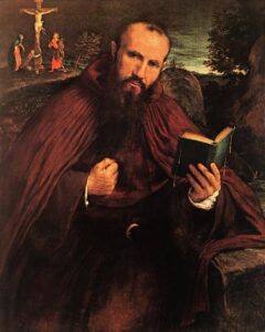 Fra Gregorio Belo di Vicenza by Lorenzo Lotto, hand-painted oil painting reproduction