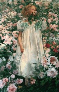 Fragrance by Léon Frédéric, hand-painted oil painting reproduction