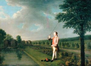 Francis Popham by Arthur William Devis, hand-painted oil painting reproduction