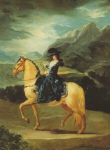 Maria Teresa of Vallabriga on Horseback by Francisco de Goya, hand-painted oil painting reproduction