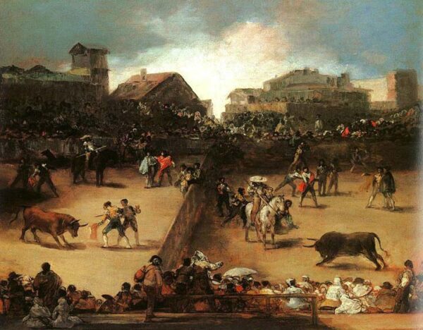 The Bullfight by Francisco de Goya, hand-painted oil painting reproduction