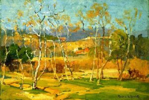 Franz-Bischoff-xx-Saplings-xx-Irvine-Museum by Franz Bischoff, hand-painted oil painting reproduction