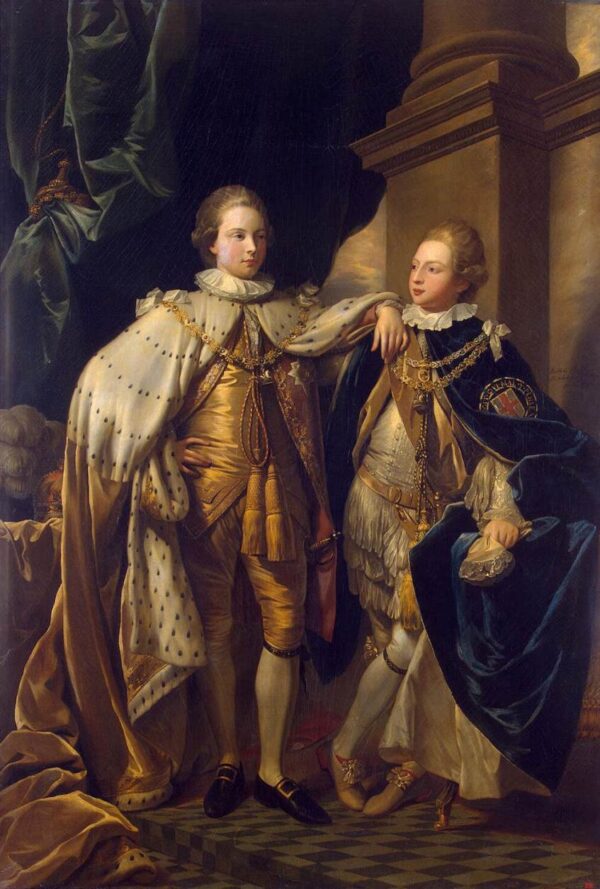 George, Prince of Wales, and Prince Frederick by Benjamin West, hand-painted oil painting reproduction