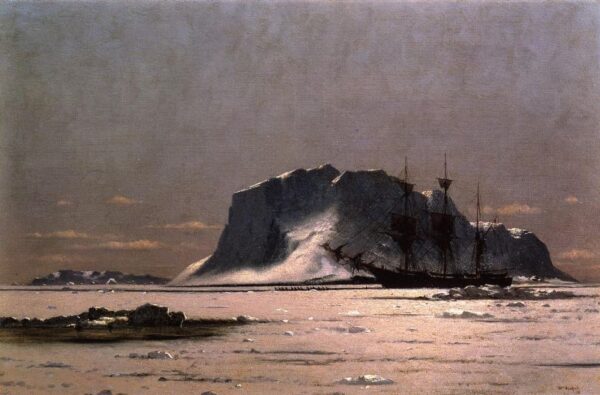 Freeing a Square Rigger by William Bradford, hand-painted oil painting reproduction
