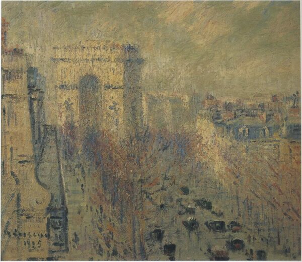Friedland Avenue by Gustave Loiseau, hand-painted oil painting reproduction