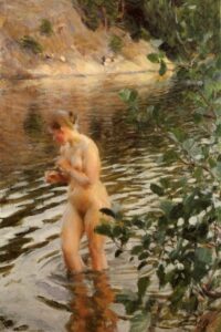 Frileuse by Anders Zorn, hand-painted oil painting reproduction