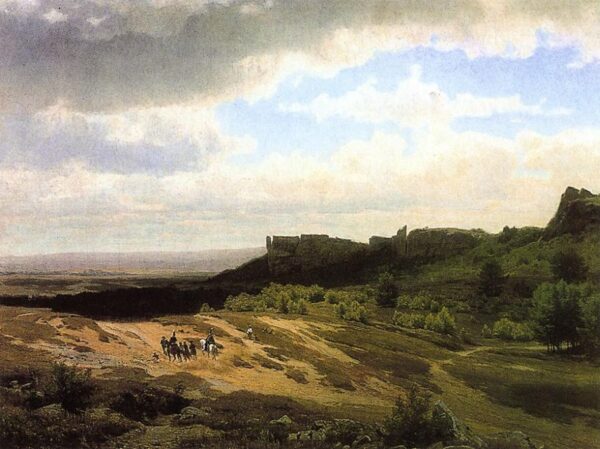 From the Hartz Mountains by Thomas Worthington Whittredge, hand-painted oil painting reproduction