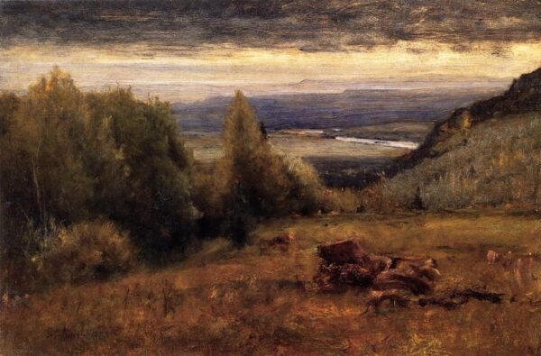 From the Sawangunk Mountains by George Inness, hand-painted oil painting reproduction