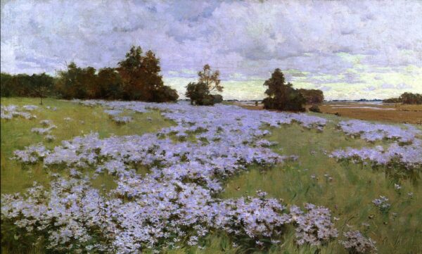 Frost Flowers Ipswich Massachusetts 1889 by Arthur Wesley Dow, hand-painted oil painting reproduction