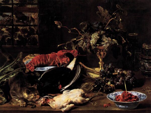 Still Life with Crab, Poultry, and Fruit by Frans Snyders, hand-painted oil painting reproduction