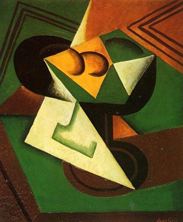 Fruit Bowl and Fruit by Juan Gris, hand-painted oil painting reproduction
