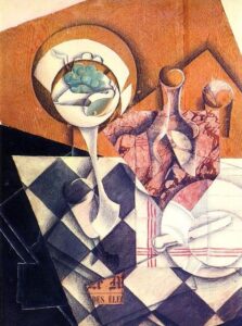 Fruit Dish And Carafe by Juan Gris, hand-painted oil painting reproduction