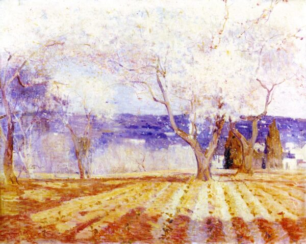 Fruit Trees in Blossom Algiers by Charles Conder, hand-painted oil painting reproduction