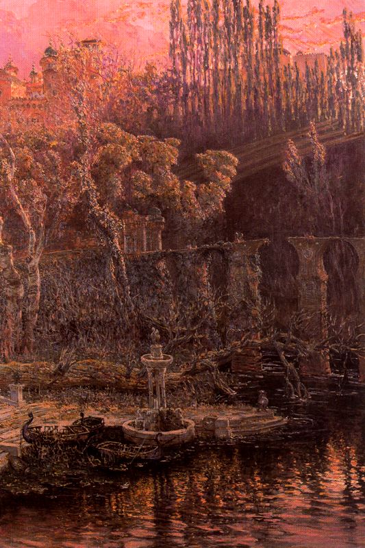 Fuente de la Sultana by Antonio Muñoz Degrain, hand-painted oil reproduction
