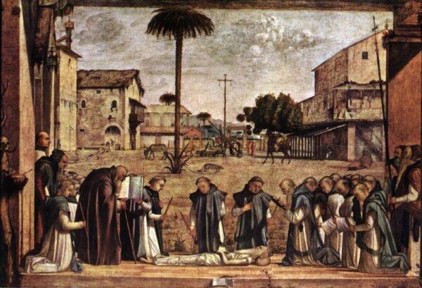 Funeral of Saint Jerome by Vittore Carpaccio, hand-painted oil painting reproduction