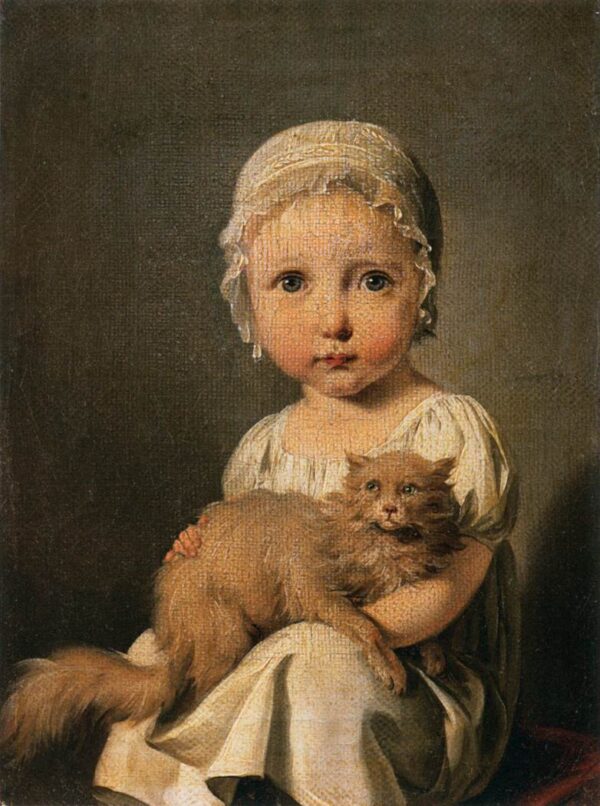 Gabrielle Arnault as a Child by Louis Leopold Boilly, hand-painted oil painting reproduction