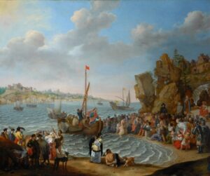 Christ Preaching from a Ship on the Sea of Galilee by Adam Willaerts, hand-painted oil painting reproduction