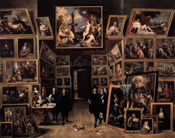 Archduke Leopold Wilhelm in his Gallery by David Teniers the Younger, hand-painted oil painting reproduction