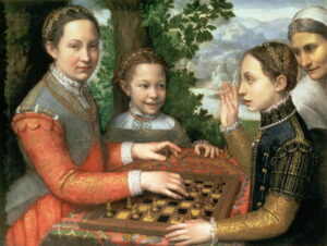 Game of Chess 1555 by Sofonisba Anguissola, hand-painted oil painting reproduction