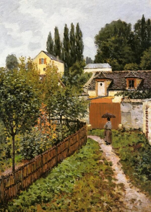 Garden Path in Louveciennes by Alfred Sisley, hand-painted oil painting reproduction