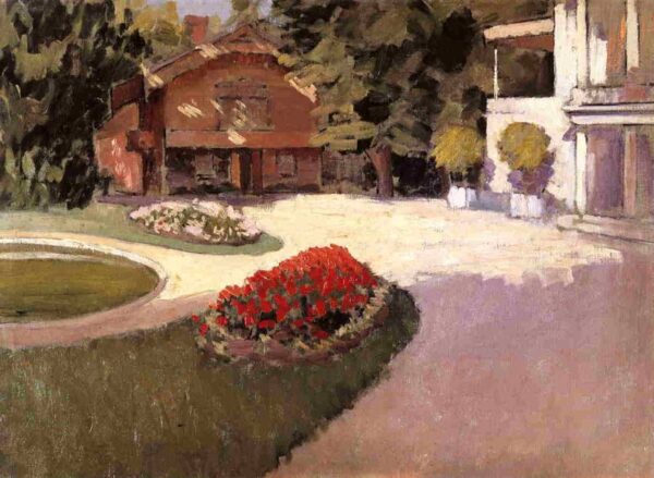 Garden at Yerres by Gustave Caillebotte, hand-painted oil painting reproduction