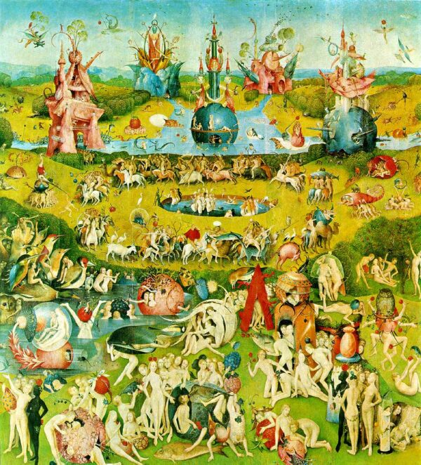 Garden of Earthly Delights by Hieronymus Bosch, hand-painted oil painting reproduction