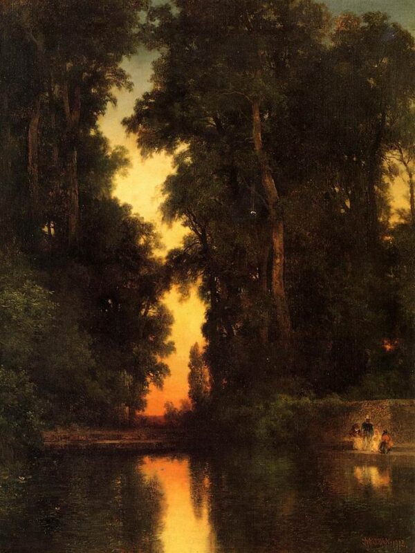 The Borda Gardens Mexico by Thomas Moran, hand-painted oil painting reproduction