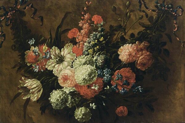 Garland of Flowers by Jan-Baptis Bosschaert, hand-painted oil reproduction
