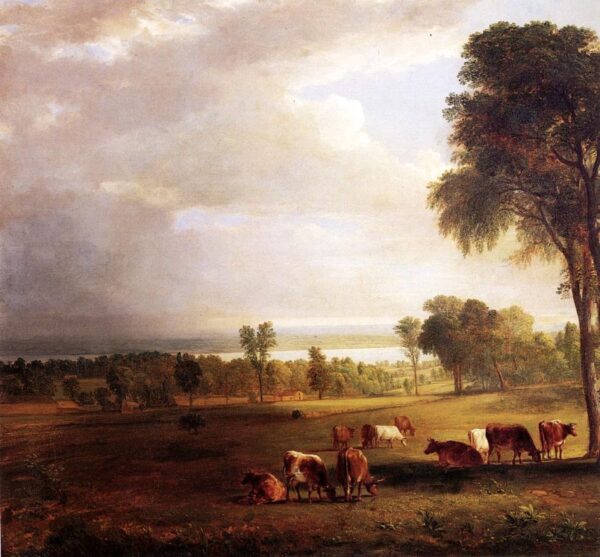 Gathering Storm by Asher B Durand, hand-painted oil painting reproduction