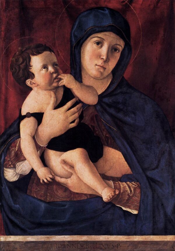 Gemald – Madonna and Child by Giovanni Bellini, hand-painted oil painting reproduction