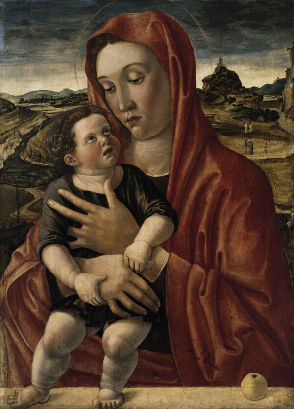 Gemald – Madonna with Child by Giovanni Bellini, hand-painted oil painting reproduction