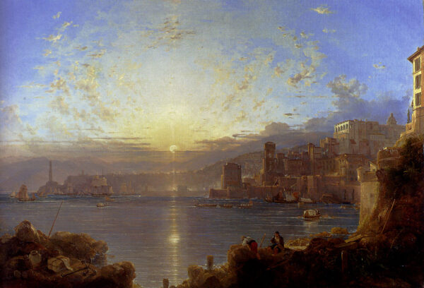 Genoa by Franz Richard Unterberger, hand-painted oil painting reproduction