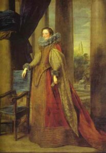 Portrait of the Marchesa Geronima Spinola-Doria of Genoa by Sir Anthony van Dyck, hand-painted oil painting reproduction