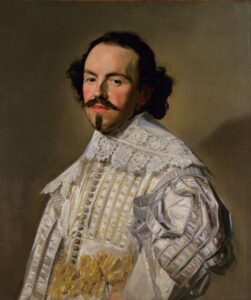 Gentleman in White by Frans Hals, hand-painted oil painting reproduction