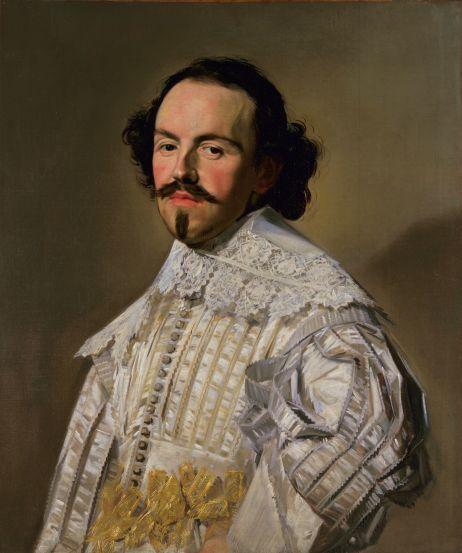 Gentleman in White by Frans Hals, hand-painted oil reproduction