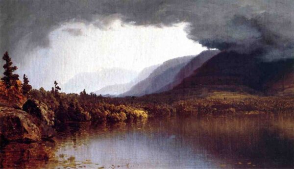 A Coming Storm on Lake George by Sanford Robinson Gifford, hand-painted oil painting reproduction