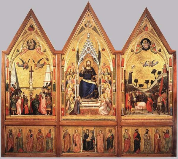The Stefaneschi Triptych verso by Giotto, hand-painted oil painting reproduction