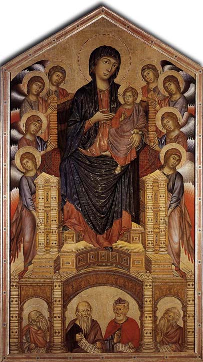 The Madonna in Majesty by Giovanni Cimabue, hand-painted oil reproduction