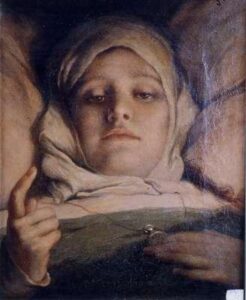 Girl in Bed by Gabriel Cornelius Ritter von Max, hand-painted oil painting reproduction