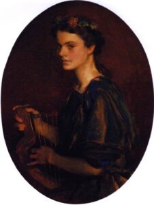 Girl with Lyre by Cecilia Beaux, hand-painted oil painting reproduction