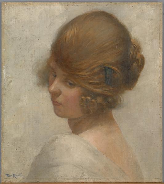 Girl’s Head by Tom Roberts, hand-painted oil reproduction
