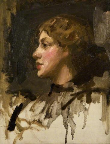 Girl’s Head by John Lavery, hand-painted oil reproduction