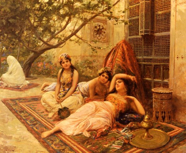 Girls of the Harem by Fabio Fabbi, hand-painted oil painting reproduction