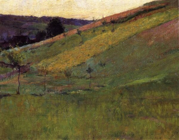 Giverny Hillside by Guy Rose, hand-painted oil painting reproduction