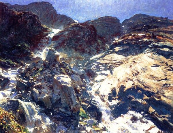 Glacier Streams by John Singer Sargent, hand-painted oil painting reproduction