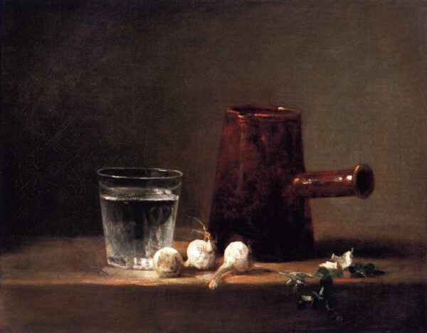 Glass of Water and Coffee Pot by Jean-Baptiste-Siméon Chardin, hand-painted oil painting reproduction