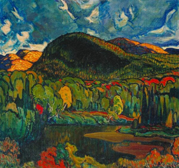 Gleams on the Hills by J.E.H MacDonald, hand-painted oil painting reproduction