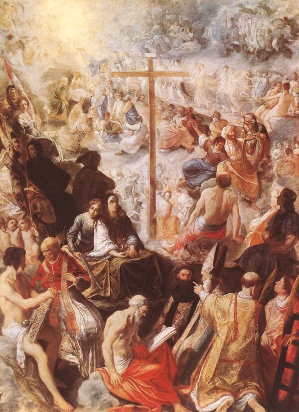 Glorification of the Cross by Adam Elsheimer, hand-painted oil painting reproduction