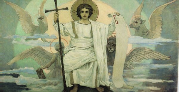 His Only-Begotten Son and the Word of God by Viktor Vasnetsov, hand-painted oil painting reproduction
